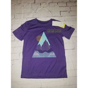 𝅺NWT All In Motion Boys Size 4/5 Moisture Wicking Short Sleeve T-Shirt